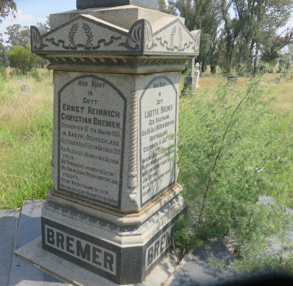 Senekal Bremer grave